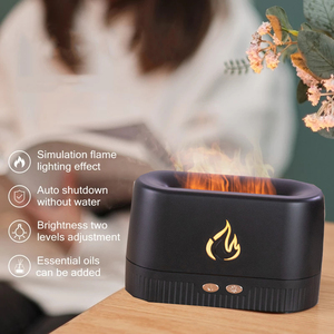 Kinscoter alev difüzör nemlendirici ultrasonik USB alev nemlendirici uçucu yağ yangın Aroma yayıcı - Product Image 3