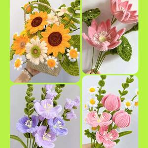 100件/束6毫米加厚雪尼尔茎彩色手工工艺蓬松管道清洁器工艺教育玩具 - Product Image 4