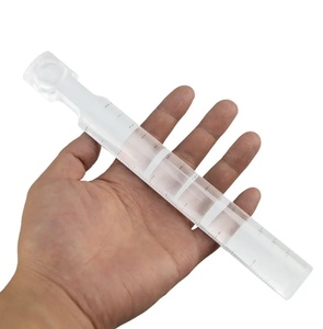 Règle transparente de 15cm avec loupe d'échelle pour mesure loupe acrylique portative multifonctionnelle avec règle - Product Image 1