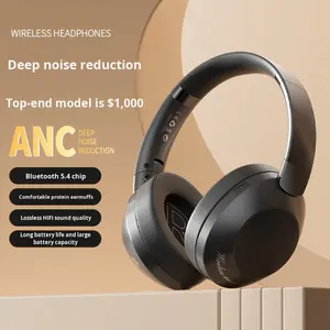 Nouveaux écouteurs sans fil supra-auriculaires à réduction de bruit <span class=keywords><strong>active</strong></span>, pliables, ajustement personnalisé pour le gaming, compatibles avec les téléphones mobiles - Product Image 2