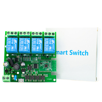 Module universel de commutation sans fil intelligent EWeLink 7-32V 4 canaux, télécommande RF Wifi pour Alexa