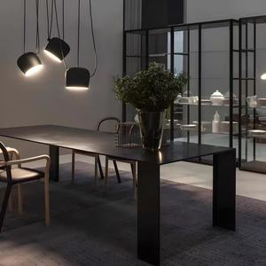 European Modern Stainless Steel <strong>Dining</strong> <strong>Table</strong> for Hotel Use Multipurpose Durable Eco-Friendly <strong>Rectangle</strong> Shape Assembly Required - Product Image 6