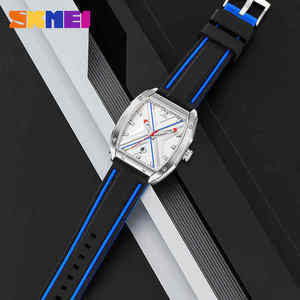 Reloj de Pulsera Skmei 9364 Tonneau para Hombre, Luminoso, con Fecha, Resistente al Agua, Clásico, Moderno, de Silicona, Original, de Cuarzo - Product Image 4