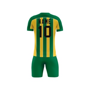 Comoda Divisa da <span class=keywords><strong>Calcio</strong></span> di Alta Qualità per Allenamento di Squadra, Maglia da <span class=keywords><strong>Calcio</strong></span> Giallo-Verde - Product Image 2