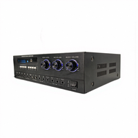 Système audio karaoké HiFi 2 canaux pour la maison, en alliage d'aluminium métallique, réponse en fréquence 20Hz-20KHz, amplificateur de puissance 180W RMS pour KTV