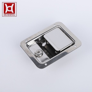 Flush Mount Paddle Handle Lock with Deadbolt Spring Latch Weatherproof Toolbox Door Lock for RV Trailer Enclosure - Product Image 5