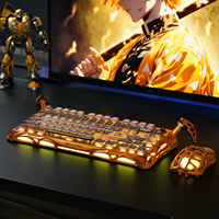 2025 New Arrival Mercury K1 Pro Special Edition - Battle-Worn Yellow PBT Keycaps Linear Switches RGB Backlight Gaming Keyboard