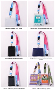 Colorful Printed Heavy Duty Embroidery <strong>Key</strong> Chain Badge Reel Holder Card ID Neck <strong>Strap</strong> Sublimation Lanyards With Logo <strong>Custom</strong> - Product Image 6