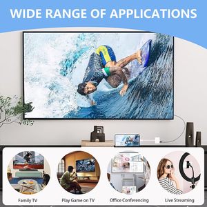 อะแดปเตอร์ USB-C เป็น 4K60Hz สำหรับ iPhone 16/15 <span class=keywords><strong>iPad</strong></span> Pro สำหรับ MacBook Pro และโปรเจคเตอร์ HDTV - Product Image 5