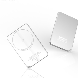 พาวเวอร์<span class=keywords><strong>แบ</strong></span>งค์พกพาขนาดเล็ก ความจุสูง 5000mAh 10000mAh 15W <span class=keywords><strong>ชาร์จ</strong></span>เร็ว พร้อมแท่นชาร์จไร้สายแม่เหล็ก - Product Image 2