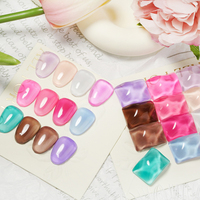 Vernis à gel en verre glacé Design personnalisé Uv LED translucide Verre ambré Cristal de gelée de glace Vernis à ongles sans Hema/Tpo/Hpma