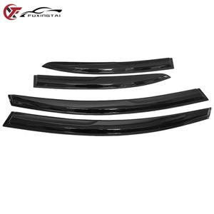 4 visières latérales extérieures pare-pluie pour <span class=keywords><strong>Honda</strong></span> <span class=keywords><strong>Civic</strong></span> berline 4 portes 2006-2011, teintées fumées, déflecteurs de ventilation, installation facile - Product Image 5