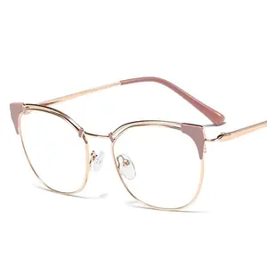 猫耳简约金属眼镜框男女光学时尚电脑眼镜