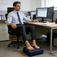 Masseur de pieds à pétrissage avec thérapie thermique, modes de vibration, housse amovible et lavable, base antidérapante, appareil de massage des pieds portable