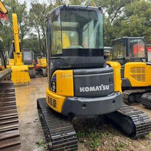 Miniexcavadora de segunda mano KOMATSU PC55, máquina usada de calidad, capacidad de 5 toneladas con motor central, caja de cambios y componentes de rodamiento - Product Image 4