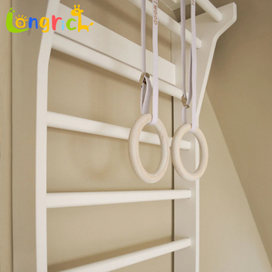 Escalera de Pared Decorativa, Escalera Sueca de Madera, Estructura de Escalada Triangular para Niños - Product Image 4