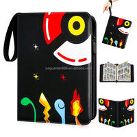 Carpeta de Cartas Personalizada de 9 Bolsillos de PU para Cartas Coleccionables de Pokémon, Yu-Gi-Oh!, Béisbol, Tarjetas de Crédito, con Clip de Almacenamiento de 7 Pulgadas y 50 mm