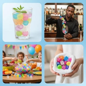 SOTON <span class=keywords><strong>Glaçons</strong></span> réutilisables en plastique sans BPA, qualité alimentaire, pour refroidir les boissons, pour bar, fête, maison, whisky - Product Image 5