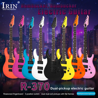 IRIN gitar elektrik pabrik kualitas tinggi, instrumen musik profesional 6 senar, H-H 24 Fret Wood baru