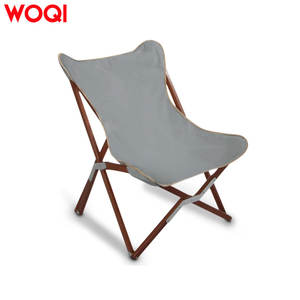 كرسي شاطئ على شكل فراشة من WOQI - كرسي خشبي قابل للطي محمول مع شعار مخصص للمنتجعات الساحلية - Product Image 5