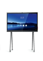 Pizarra Digital con Sistema Android, Táctil Infrarrojo de Alta Precisión, Compatible con 20 Puntos Táctiles, 4K, para Escritura y Video, con Soporte de Piso, para Uso en Ascensores
