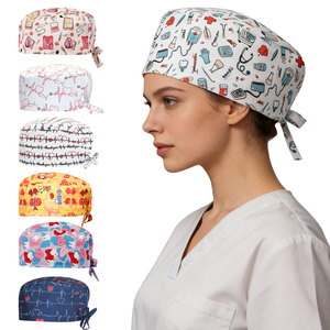 Cappello Medico Stampato alla Moda <span class=keywords><strong>per</strong></span> Donne, <span class=keywords><strong>per</strong></span> Dottori e Infermiere, Berretto Dentistico in Poliestere Spandex, Comodo ed Estetico <span class=keywords><strong>per</strong></span> <span class=keywords><strong>Capelli</strong></span> Lunghi - Product Image 1