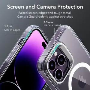 Manyetizma dahili kamera ile uyumlu iPhone durumda halka standı hava yastığı dereceli koruma manyetik iPhone için kılıf 14 Pro Max