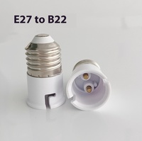 Adaptateur de base à vis en plastique B22 vers E27 E14 vers E27 et E40 vers E27 Extension de convertisseur à baïonnette pour lampes