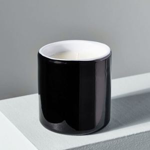 Bougie parfumée minimaliste dans un bocal cylindrique en verre, à une seule mèche, décorative - Product Image 5