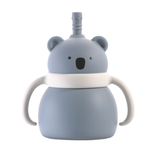 แก้วซิลิโคนสำหรับเด็ก BFA ปลอดสาร BPA พร้อมฝาปิด 100% เกรดอาหาร แก้วหัดดื่มซิลิโคนสำหรับเด็ก แก้วหัดดื่มซิลิโคนรูปสัตว์พร้อมหลอด - Product Image 5