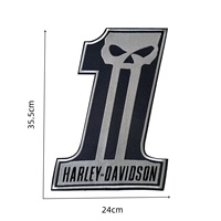 Écussons brodés de haute qualité avec logo Harley pour motos, à thermocoller ou à coudre sur les jeans, vestes et gilets des motards, badges en tissu brodés