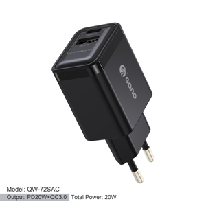 20W PD + QC3.0 <span class=keywords><strong>Chargeur</strong></span> mural Charge <span class=keywords><strong>rapide</strong></span> USB C USB A Double Port PD Adaptateur secteur <span class=keywords><strong>Bloc</strong></span> de charge <span class=keywords><strong>rapide</strong></span> pour <span class=keywords><strong>iPhone</strong></span> - Product Image 4