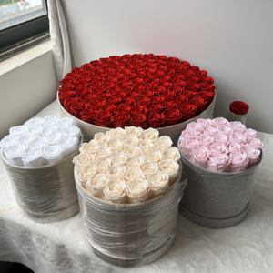 Lovebay Factory Wholesale Roses d'éternité naturelles Roses immortelles dans une boîte en velours Roses éternelles préservées dans une boîte - Product Image 3