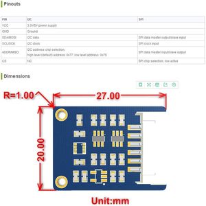 Sensor Digital de Temperatura, Humedad y Presión de Alta Calidad GY-BME280-5V I2C SPI, Módulo de Sensor BME280 - Product Image 4