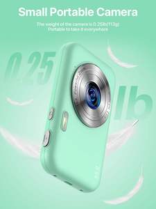 Vlog CCD Camara Pocket Vlogging fotografía 44mp Foto Mini pequeño para niños 1080p DSLR cámaras de <span class=keywords><strong>video</strong></span> cámaras instantáneas - Product Image 5