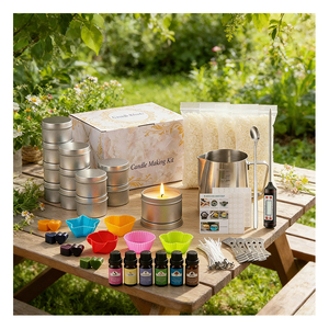 Cera Natural en Escamas para Velas con Aceite Aromático, Herramientas, Tintes, Frascos, Suministros para Estudio, Paquete de Inicio, Plan Global - Product Image 5