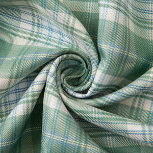 Tissu en microfibre à carreaux de style écossais double face teint en fil pour jupe d'uniforme scolaire Matériau plissé en polyester - Product Image 2
