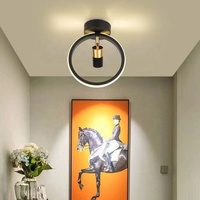 Plafonnier LED encastré au design nordique, nouveau style cyber, en acrylique, pour couloir et entrée, idéal pour l'éclairage d'ambiance.