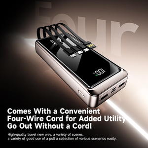 Baterías Externas de Gran Capacidad Más Vendidas, 20000mAh, con Cable Tipo-C, Carga Rápida PD20W, Soporte y Pantalla LED para Phone 17 16Pro - Product Image 3