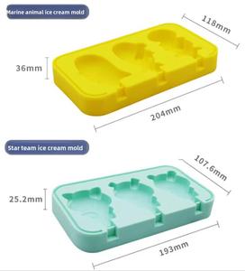 Atacado: Formas de Silicone para Picolé, Bandeja de Silicone Reutilizável para Cubos de Gelo e Sorvete, Molde de Paleta para Picolé - Product Image 4