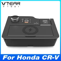 Stasiun Pengisian Daya Nirkabel Vtear, Alas Pengisi Daya Cepat, Aksesoris Interior Mobil, Perlengkapan Otomotif Untuk Honda CR-V 2017-2021