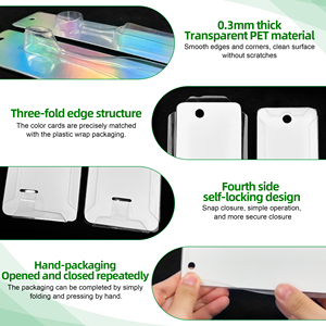 Emballage personnalisé en blister pour brosses à dents et articles <span class=keywords><strong>de</strong></span> soins personnels – Boîtes en plastique PET recyclé écologiques avec languette coulissante pliée - Product Image 4