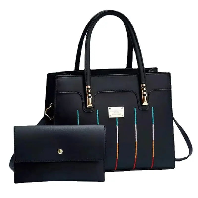 2024 üst tasarım amerikan moda rahat kadın çantası eğilim renk eşleştirme dört parçalı çanta büyük kapasiteli omuzdan askili çanta