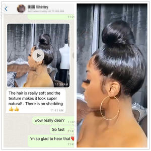 Parrucca di capelli umani vergini brasiliani a metà pizzo GShair, fornitore di parrucche peruviane diritte in osso, parrucche intrecciate a capelli pieni per donne nere - Product Image 4