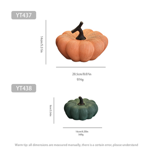 Ceramic Gold Orange <strong>Black</strong> Green Striped Pumpkin <strong>Decor</strong> Luxury Fall Harvest <strong>Table</strong> Centerpiece Home Office Shelf Mantel <strong>Decor</strong> Gift - Product Image 2