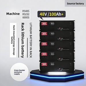 Batterie lithium-ion 100Ah 48V montée en rack, systèmes de stockage d'énergie solaire, fonctionnement à haute température, température de fonctionnement 0-55°C - Product Image 5