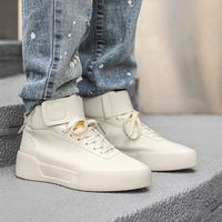 Chaussures de sport décontractées pour hommes avec logo personnalisé du fabricant, chaussures de basket-ball rétro à tige haute, design tendance, chaussures de créateur haut de gamme