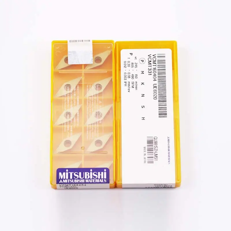 Mitsubishi metalen carbide snijden platen voor staal VCMT160404 UE6020