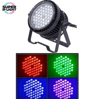 Projecteur LED PAR silencieux sans ventilateur IP65 en aluminium 180W 54x3W RGBW pour éclairage de scène DMX, événements extérieurs, mariages et concerts