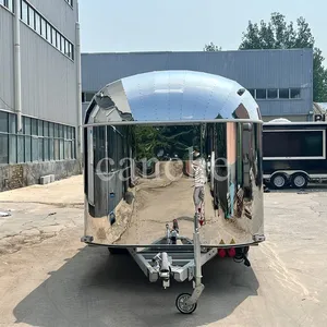 Carrito de Comida Estándar Alemán de Acero Inoxidable, Camión de Comida Rápida Eléctrico, Remolque de Comida Móvil - Product Image 3